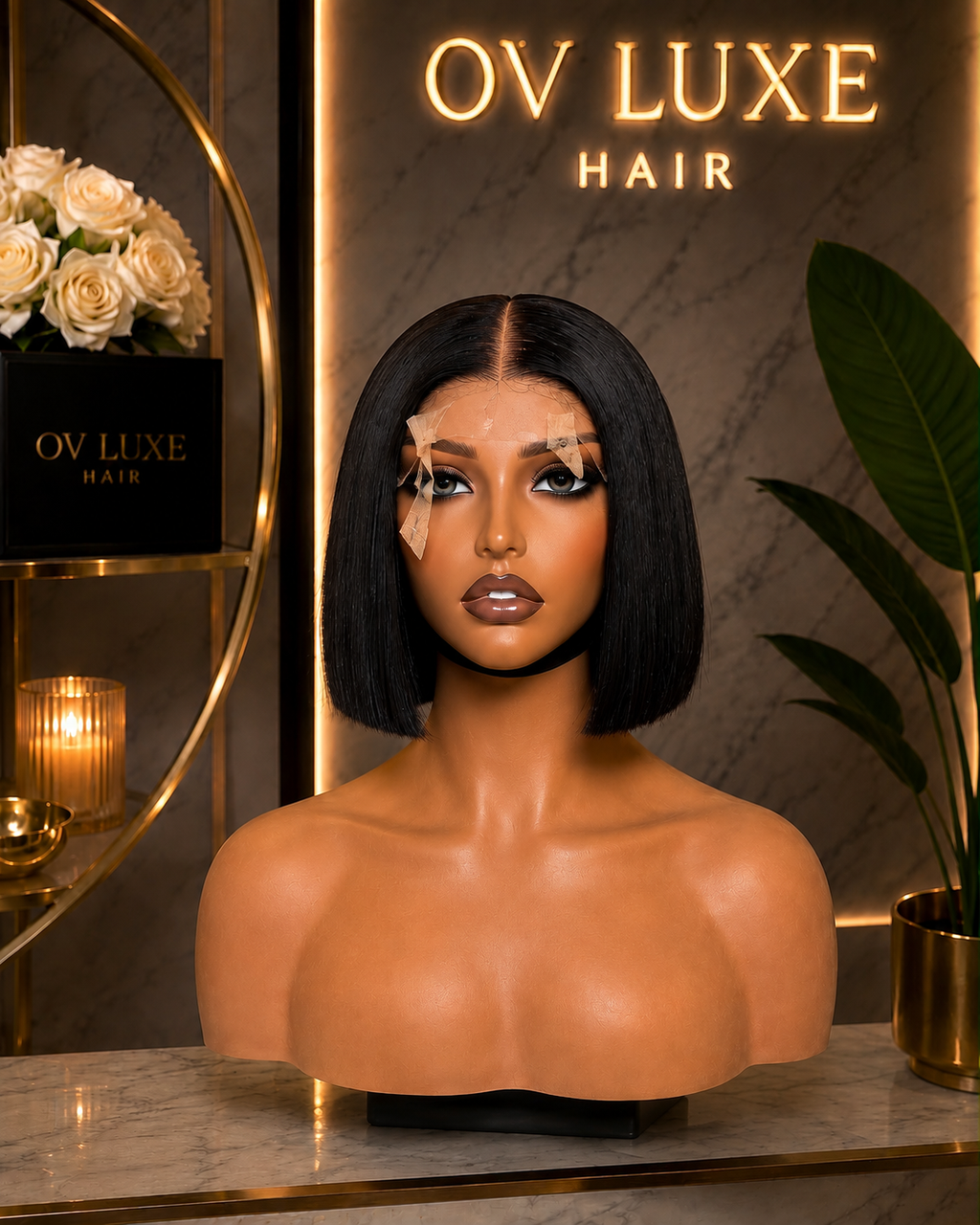 Super Double Drawn Vietnamese Bone Straight Wig – 10 Inches