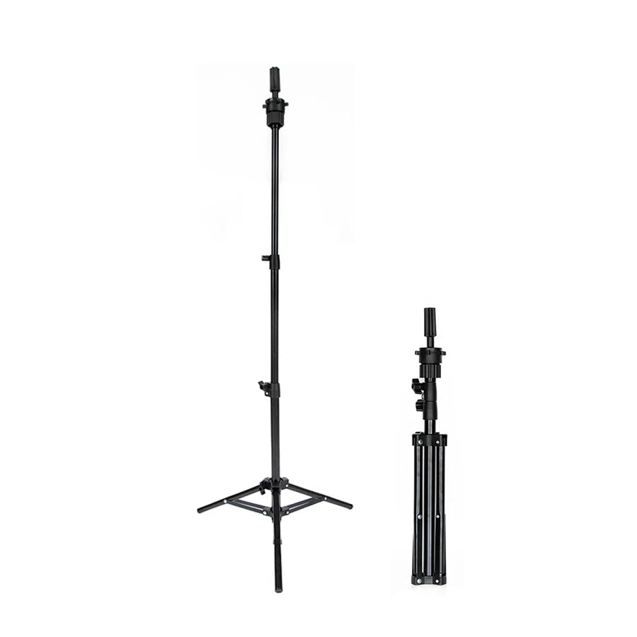 Wig Stand Tripod,Adjustable Mannequin Head Stand, Wig Head,And Canvas Block Head Stand for Training Heads(43.3in and19.6in )